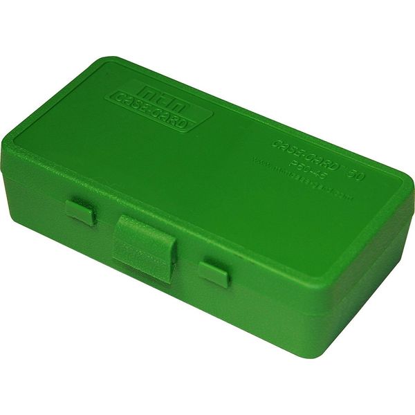 MTM Plastic Ammo Box, Green 50 Round 40 S&W / 45 ACP (2)