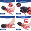6Pairs Solar Crimping Tool Set Panel PV Cable Connectors Wire Crimper Pliers Kit