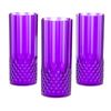 Fun Express 6" 14 oz. Purple Patterned Reusable Plastic Water Cups - 12 Count