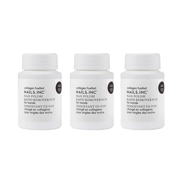 Nails.INC Nail Polish Remover Pot Trio (Worth Value £24)