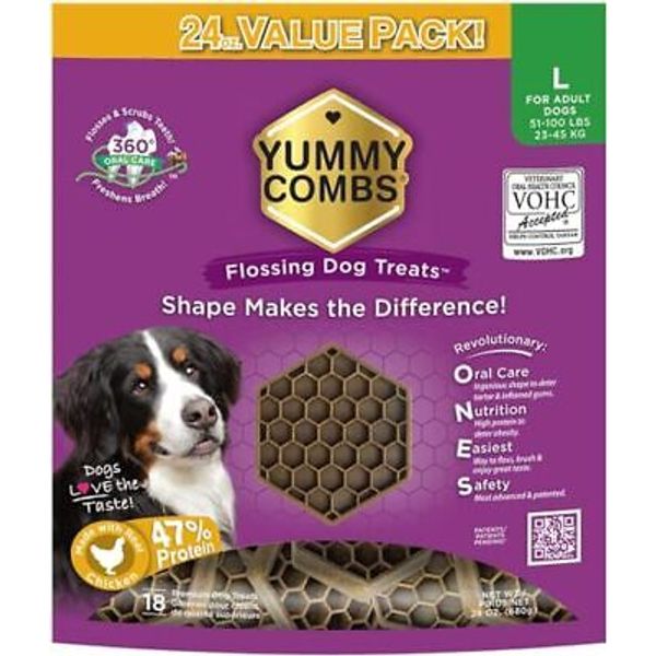 Dental Treats for Dogs | Vet VOHC Approved | Yummy Dog Treats for Teeth Clean...