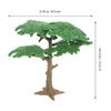 Housoutil Miniature Landscape Model Trees with Base, 3PCS Artificial Pine Tree, Micro Bushe for DIY Scenery Craft Project