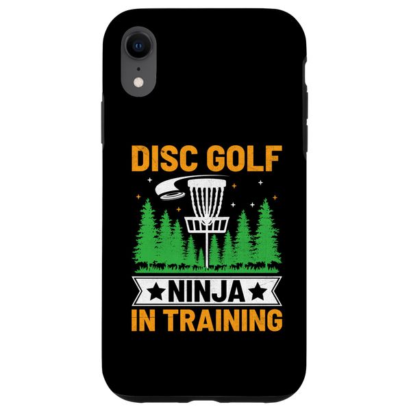 iPhone XR Disc Golf Ninja In Training Frisbee Golfer Golfing Case