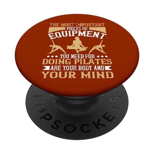 Only body and mind required for Pilates Reformer workout PopSockets Swappable PopGrip