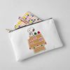 CafePress Snoopy Gingerbread House Snacking Zipper Makeup Pouch, 8.5"x6"