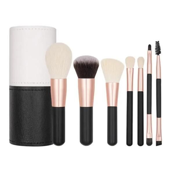 Makeup Brushes Set Cosmetic Powder Eyeshadow Foundation Blush Blending Concealer Beauty Travel Tools 7 Pieces