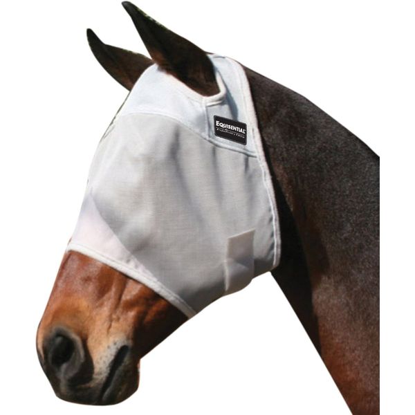 Equisential by Professionals Choice Equine Fly Mask (Small/Cob Gray)