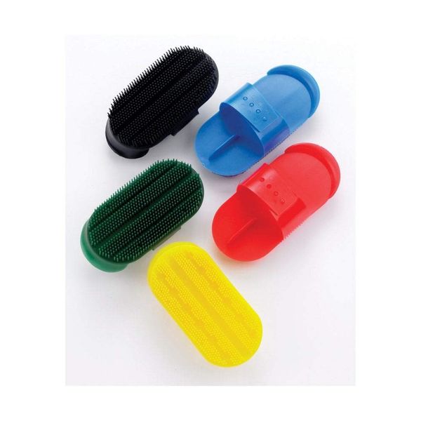 Lincoln Plastic Curry Comb - Horse & Pony Grooming - Red