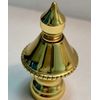 Brass Finish Knob Lamp Shade Finial