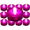 Submersible Waterproof Battery LED Tea Light ~ PINK ~ 10 Pack Wedding Decoration