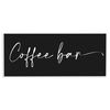 Stupell Industries Coffee Bar Classy Script Text Black Background Sign, Design by Lux + Me Designs