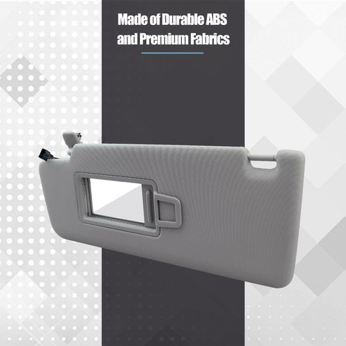 Driver Side Sun Visor Fits for Volkswagen Tiguan 2018 2019 2020 2021 2022 Replaces 5NN-857-551-L-3H8 Front Left Sun Protection Shade Gray