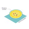 Stickerscape Easter Window Stickers (Happy Easter - Standard) | Easter Window Decal, Spring Window Decor, Spring Window Stickers | Easy to Apply, Cleanly Removable and Repositionable