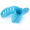 JMU Dental Impression Tray 12 Pcs, Perforated Disposable Impression Trays, 4 Medium Lower