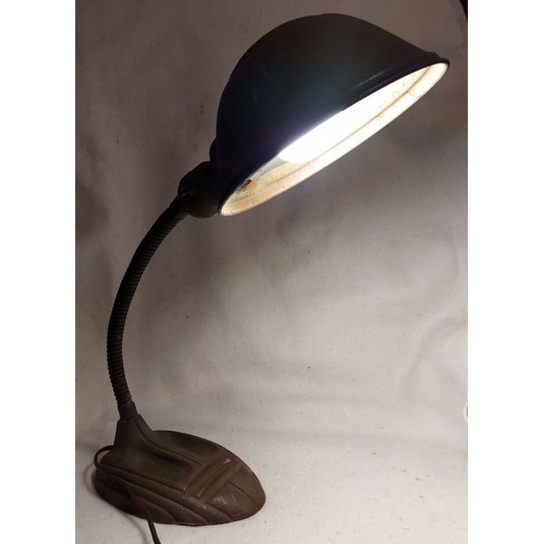 Vintage Industrial Gooseneck Adjustable Desk Lamp Art Deco