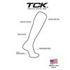 TCK Digital Camo OTC Socks (Black/Red, Small)