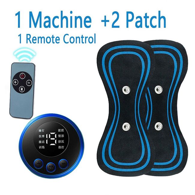 Lcd Display Ems Neck Massage Electric Massager Cervical Neck Back Patch 8  Mode Pulse Muscle Stimulator Portable Relief Pain