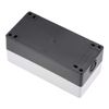 uxcell Push Button Switch Control Station Box 22mm 3 Holes Black and Light Gray