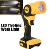 Cordless LED Pivoting Work Light For DeWALT LED 20V 20Volt MAX Flashlight TOOLS