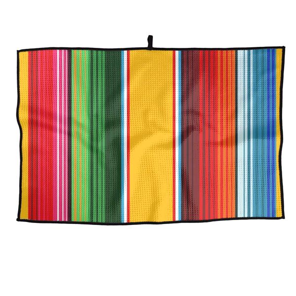 Mexican Colorful Sarape Soft and Cool Golf Towel Sports Towel Essential Ideal Quick-Drying Towel…