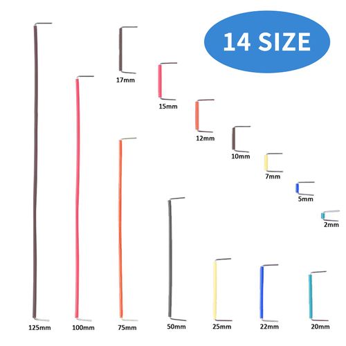 RUIZHI 840 Pieces Pre-Molded Breadboard Jumper Wire Kit 14 Length Various Jumper Wires for Breadboard Prototyping Solder Circuits