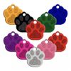 Personalized Aluminum dog Paw tags engraved