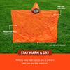 S.O.L. Survive Outdoors Longer S.O.L. Heat Reflective Waterproof Poncho (3 Pack)