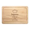 Personalised Name King of The Kitchen Rectangular Wooden Chopping Board Custom