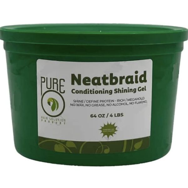Pure O Natural Neatbraid Conditioning Shining Gel - 64oz