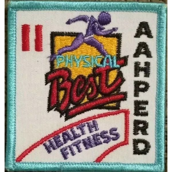 AAHPERD - Physical Best - embroidered Iron on patch