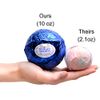 Tranquil Serenity Bath Bomb with Necklace Created with Crystal Extra Large 10 oz. Made in USA