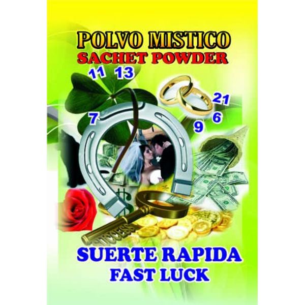1 Pcs Fast Luck Sachet - Suerte Rapida Polvo en Bolsa 1/2oz