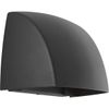 Progress Lighting Cornice Collection One-Light LED Wall Sconce, Black, 4.75x5.25x5.25