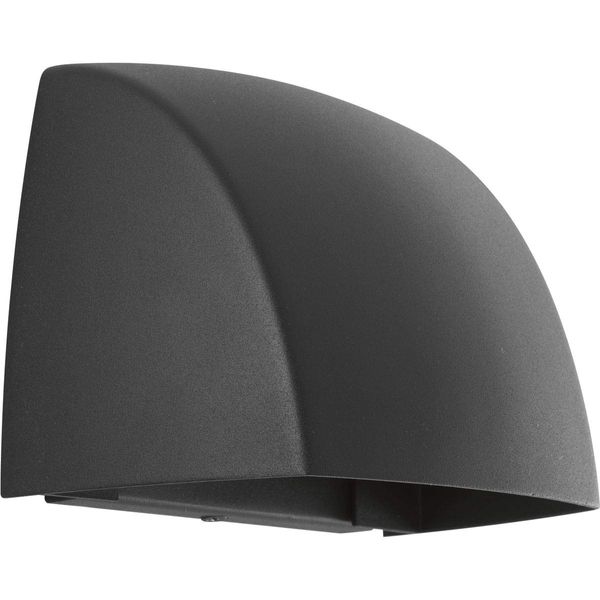 Progress Lighting Cornice Collection One-Light LED Wall Sconce, Black, 4.75x5.25x5.25