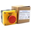 Heschen Red Sign Emergency Stop Switch, Push Button Switch, 660V 10A, With Box