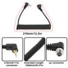 OTOTEC 2x 2.5mm to PC Bend Flash Sync Cable Compatible with Trigge8087 with Screw Lock
