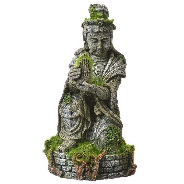 Blue Ribbon Pet Products Ancient Buddha Statue Aquarium Decoration Ornament