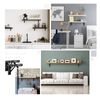 Ravinte Folding Shelf Brackets - Heavy Duty Shelf Brackets 10 Inch Collapsible Shelf Brackets, Folding Bracket for Table Bench, Space Saving for Bench Table 2 Pack