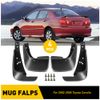 4 PCS FRONT+REAR SPLASH GUARDS MUD FLAPS Fender SET For Toyota Corolla 2002-2005