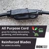 2 Pack of 50 Ft Black Extension Cord - 16/3 Durable Electrical Cable Pack
