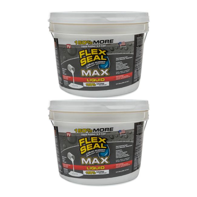 Flex Seal Liquid 2.5 Gallon White 2 Pack EveryMarket