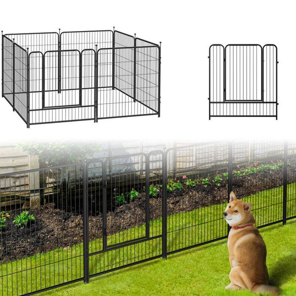 40"H Decorative Garden Fence Border Outdoor No Dig Barrier Fencing Panels