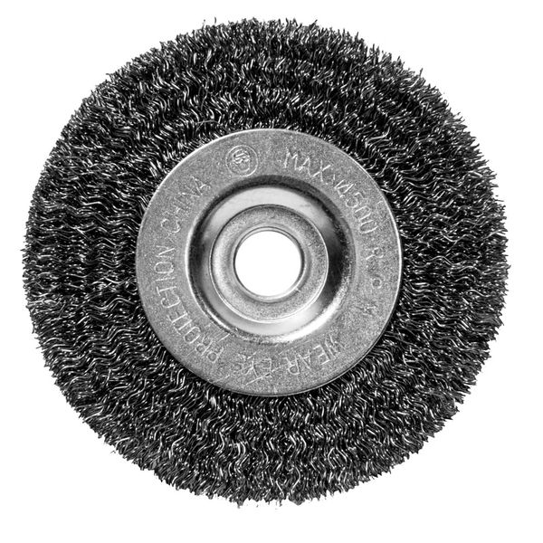 Century Drill & Tool 76853 Crimped Wire Bench Grinder Wheel, 5" Fine