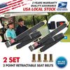 2* Set Safety 2 Point Retractable Car Seat Lap Belt Adjustable Kit  US
