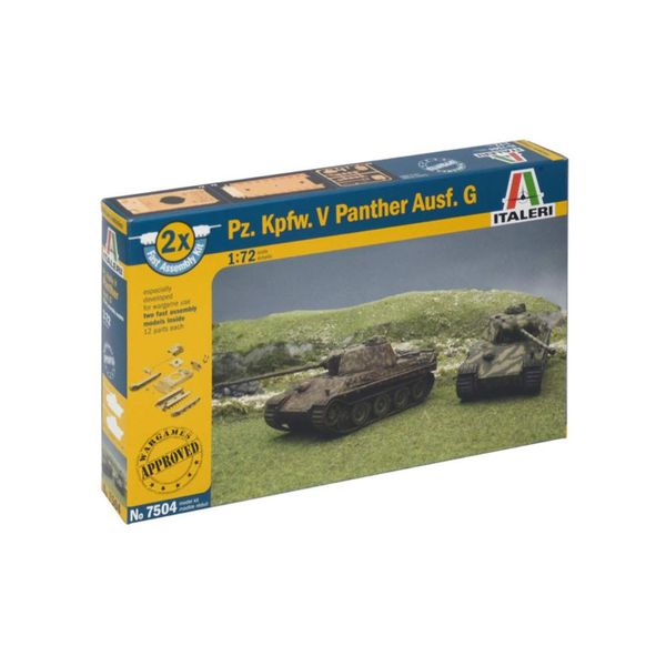 Italeri ITA7504 Panzerkampfwagen.v Model kit, Green