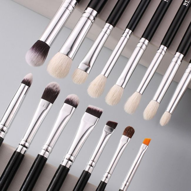 BEILI Makeup Brushes 12pcs Makeup Brushes Set with Holder Premium Synthetic  Kabuki Foundation Brush Blending Blush Concealer Full Face Makeup Brushes