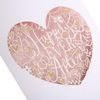 Hallmark Wedding Congratulations Card - Laser-Cut Text in Heart Design