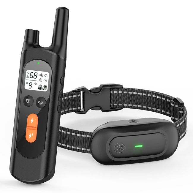 Dog Shock Collar - 2600FT Dog Training Collar with Remote Rechargeable Waterproof E Collar, 3 Training Modes & Security Lock for Large/Medium/Small Dogs