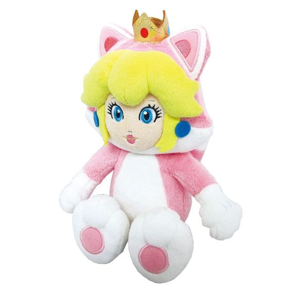 Little Buddy Super Mario Neko Cat Peach Plush, 10"