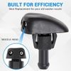 2Pack Window Windshield Wiper Washer Nozzle Water Spray Jet Sprinkler Universal